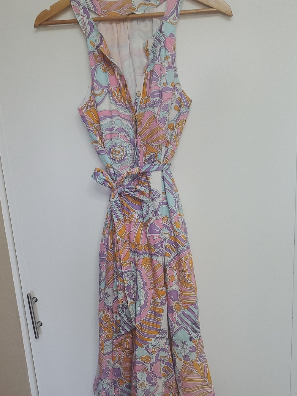 Trina Turk Multicolor Floral Maxi Dress in Pink, Mint & Gold